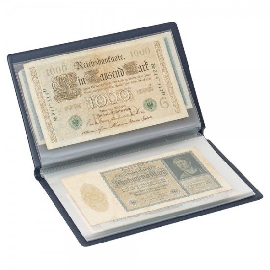 Lindner S818 Álbum de bolsillo para billetes y otros documentos.
