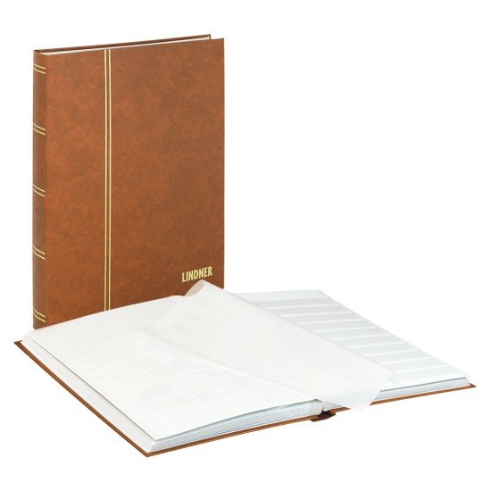 Lindner 1161-H Clasificador estándar 230 x 305 mm, 32 páginas, marrón Lindner 1161-H Clasificador estándar 230 x 305 mm, 32 páginas, marrón