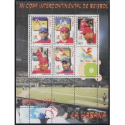 Cuba HB 178 2002 15 Años de la Copa de Baseball MNH