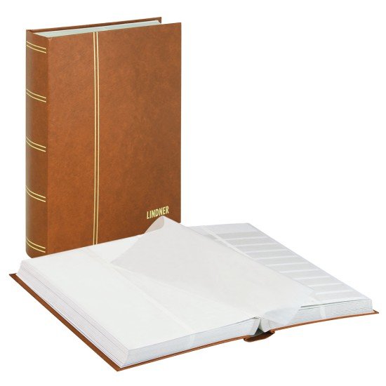 Lindner 1167-H Clasificador estándar 230 x 305 mm, 64 páginas, marrón Lindner 1167-H Clasificador estándar 230 x 305 mm, 64 páginas, marrón