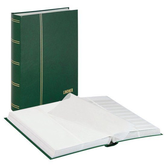 Lindner 1167-G Clasificador estándar 230 x 305 mm, 64 páginas, verde Lindner 1167-G Clasificador estándar 230 x 305 mm, 64 páginas, verde