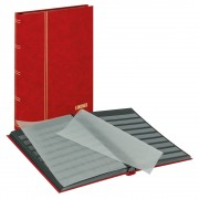 Lindner 1168-R Clasificador estándar 230 x 305 mm, 32 páginas negras, rojo