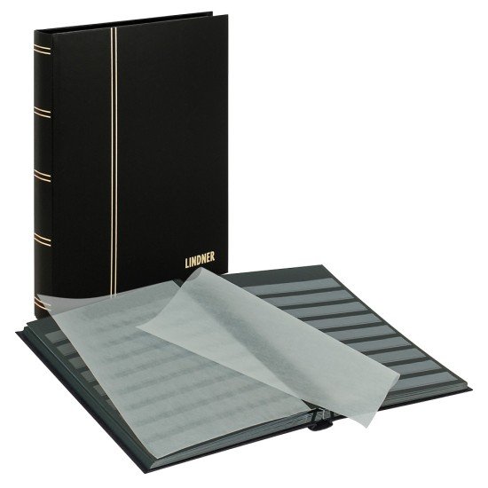 Lindner 1168-S Clasificador estándar 230 x 305 mm, 32 páginas negras, negro Lindner 1168-S Clasificador estándar 230 x 305 mm, 32 páginas negras, negro