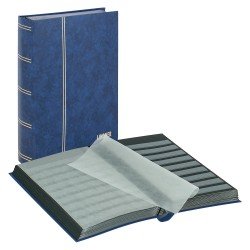 Lindner 1170-B Clasificador estándar 230 x 305 mm, 64 páginas negras, azul Lindner 1170-B Clasificador estándar 230 x 305 mm, 64 páginas negras, azul