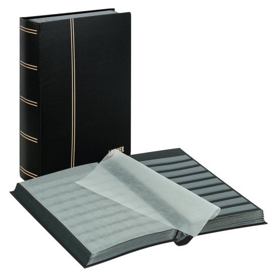 Lindner 1170-S Clasificador estándar 230 x 305 mm, 64 páginas negras, negro Lindner 1170-S Clasificador estándar 230 x 305 mm, 64 páginas negras, negro