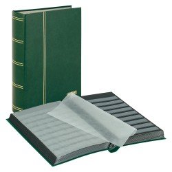Lindner 1170-G Clasificador estándar 230 x 305 mm, 64 páginas negras, verde Lindner 1170-G Clasificador estándar 230 x 305 mm, 64 páginas negras, verde