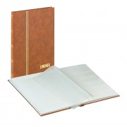 Lindner 1158-H Clasificador estándar 165 x 220 mm, 16 páginas blancas, marrón