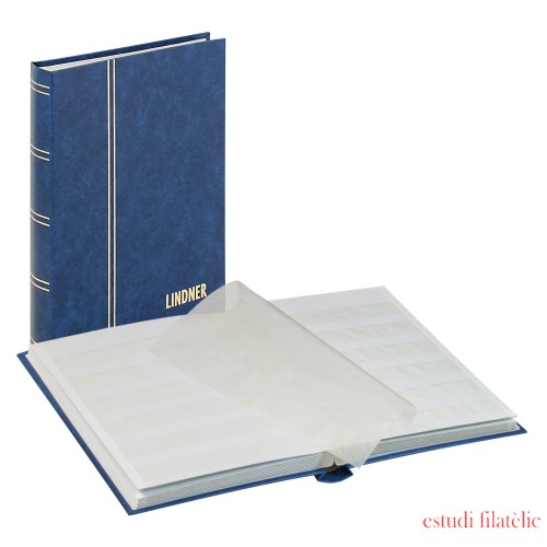 Lindner 1159-B Clasificador estándar 165 x 220 mm, 32 páginas blancas, azul Lindner 1159-B Clasificador estándar 165 x 220 mm, 32 páginas blancas, azul