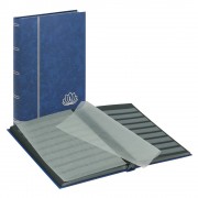 Lindner 5702-B Clasificadores Lotus 230 x 305 mm 32 páginas negras, azul