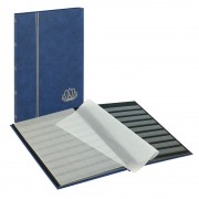 Lindner 5701-B Clasificadores Lotus 230 x 305 mm 16 páginas negras, azul
