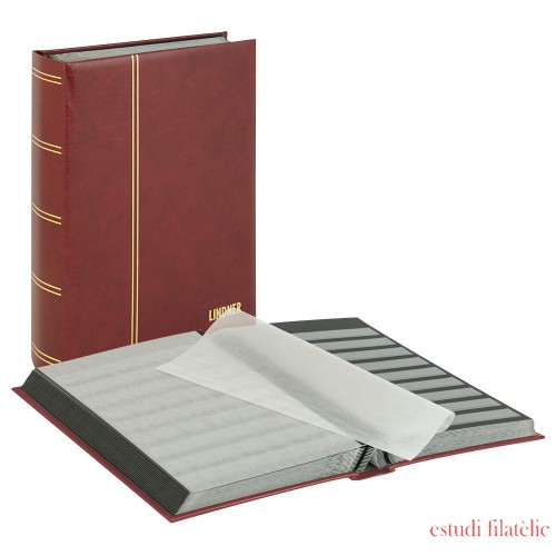 Lindner 1179-R Clasificadores Luxus 230 x 305 x 48 mm 64 páginas negras, rojo Lindner 1179-R Clasificadores Luxus 230 x 305 x 48 mm 64 páginas negras, rojo