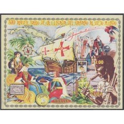 Cuba HB 183 2003 510 Años de la llegada del Tabaco a Cuba MNH Cuba HB 183 2003 510 Años de la llegada del Tabaco a Cuba MNH