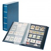 Lindner 1169SK-B Clasificadores Luxus 240 x 320 mm, con 60 páginas en negro, azul