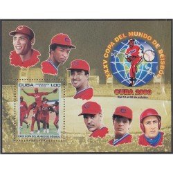 Cuba HB 186 2003 35 Copa del Mundo de Baseball MNH Cuba HB 186 2003 35 Copa del Mundo de Baseball MNH