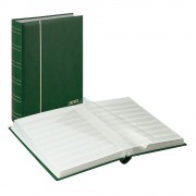 Lindner 1180-G Clasificadores NUBUK 230 x 305 mm 60 páginas blancas, verde
