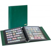 Lindner 1190-G Álbum de sellos 280 x 310 x 50 mm con mecanismo de tornillo, verde