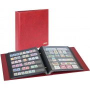 Lindner 1190-R Álbum de sellos 280 x 310 x 50 mm con mecanismo de tornillo, rojo