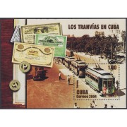 Cuba HB 187 2004 Transportes. Tranvías de Cuba MNH
