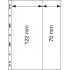 Lindner 082 Hojas UNIPLATE 276/122/70 mm 2 tiras Transparentes