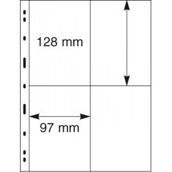 Lindner 099 Hojas UNIPLATE 97/128 mm 4 bolsillos Transparentes Lindner 099 Hojas UNIPLATE 97/128 mm 4 bolsillos Transparentes