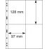 Lindner 099 Hojas UNIPLATE 97/128 mm 4 bolsillos Transparentes