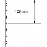Lindner 092 Hojas UNIPLATE 128/197 mm 2 tiras Transparentes