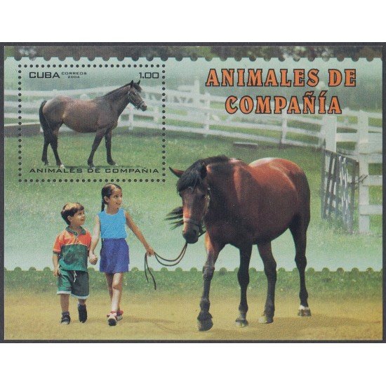 Cuba HB 191 2004 Fauna. Animales de Compañías MNH Cuba HB 191 2004 Fauna. Animales de Compañías MNH