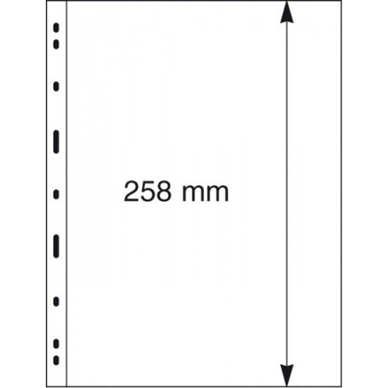 Lindner 091 Hojas UNIPLATE 258/197 mm 1 tiras Transparentes Lindner 091 Hojas UNIPLATE 258/197 mm 1 tiras Transparentes