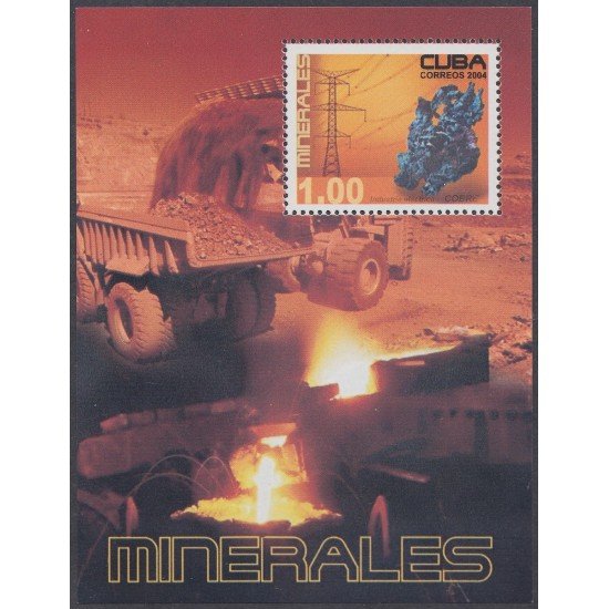 Cuba HB 192 2004 Rocas y Minerales MNH Cuba HB 192 2004 Rocas y Minerales MNH