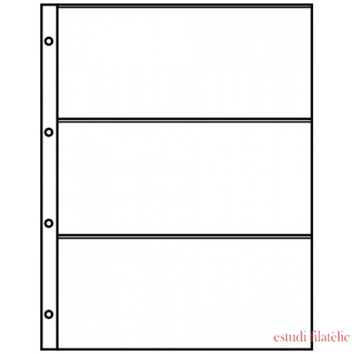 Lindner 4103 Hojas clasificadoras A4 negro con 3 bolsillos (220 x 97 mm) Lindner 4103 Hojas clasificadoras A4 negro con 3 bolsillos (220 x 97 mm)
