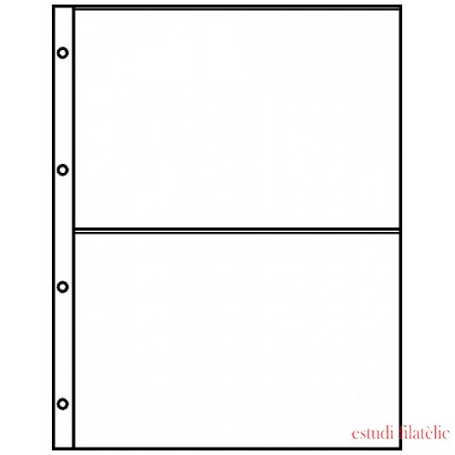 Lindner 8812 Hojas clasificadoras A4 transparente con 2 bolsillos (220 x 150 mm) Lindner 8812 Hojas clasificadoras A4 transparente con 2 bolsillos (220 x 150 mm)