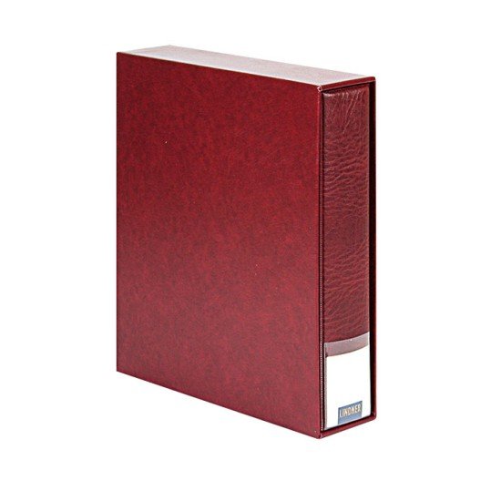 Lindner 3533-W PUBLICA LS Carpeta de anillas + estuche, rojo