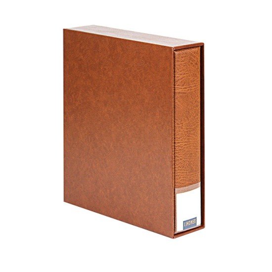 Lindner 3533-H PUBLICA LS Carpeta de anillas + con estuche, marrón Lindner 3533-H PUBLICA LS Carpeta de anillas + con estuche, marrón
