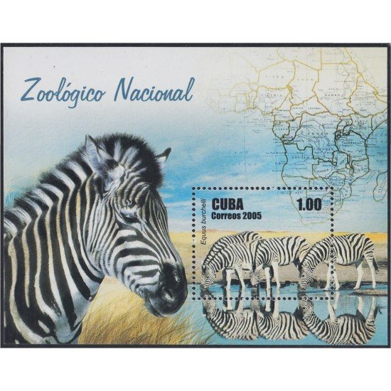 Cuba HB 203 2005 Parque Zoológico Nacional MNH Cuba HB 203 2005 Parque Zoológico Nacional MNH