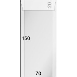 Lindner 713 Sobres de brillantina 70 X 150 + 20 mm pqte de 500 Lindner 713 Sobres de brillantina 70 X 150 + 20 mm pqte de 500