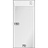 Lindner 713 Sobres de brillantina 70 X 150 + 20 mm pqte de 500