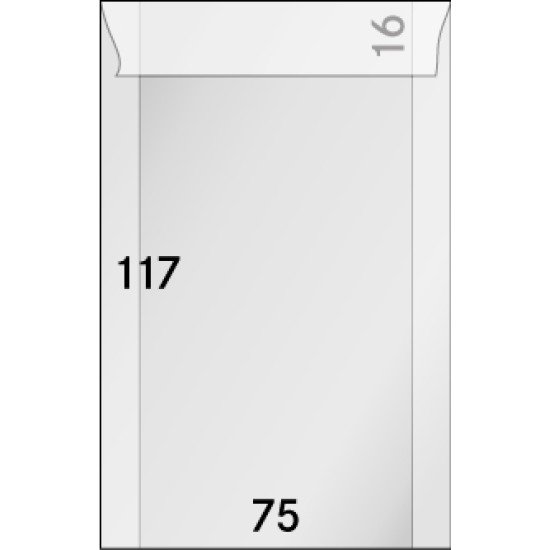 Lindner 705 Sobres de brillantina 75 X 117 + 16 mm pqte de 500 Lindner 705 Sobres de brillantina 75 X 117 + 16 mm pqte de 500