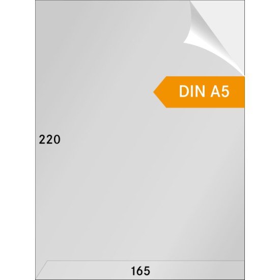 Lindner 717LS-P100 Sobres de brillantina A5, abierto por los dos lados pqte de 100