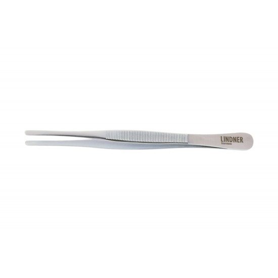 Lindner 2065 pinza de acero inoxidable 115 mm con puntas rectas