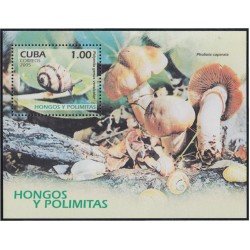 Cuba HB 208 2005 Fauna. Setas y caracoles MNH Cuba HB 208 2005 Fauna. Setas y caracoles MNH