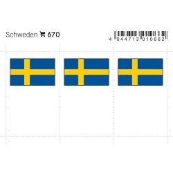 Lindner 670 Suecia Etiquetas adhesivas 24 x 38 mm pqte 6 Lindner 670 Suecia Etiquetas adhesivas 24 x 38 mm pqte 6