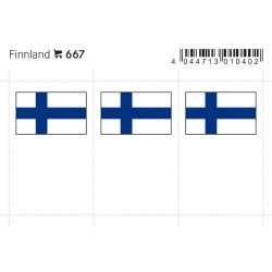 Lindner 667 Finlandia Etiquetas adhesivas 24 x 38 mm pqte 6 Lindner 667 Finlandia Etiquetas adhesivas 24 x 38 mm pqte 6