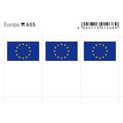 Lindner 655 Europa Etiquetas adhesivas 24 x 38 mm pqte 6 Lindner 655 Europa Etiquetas adhesivas 24 x 38 mm pqte 6