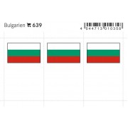 Lindner 639 Bulgaria Etiquetas adhesivas 24 x 38 mm pqte 6 