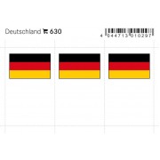 Lindner 630 Alemania Etiquetas adhesivas 24 x 38 mm pqte 6 