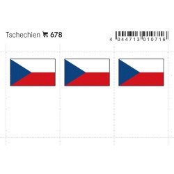 Lindner 678 República Checa Etiquetas adhesivas 24 x 38 mm pqte 6 Lindner 678 República Checa Etiquetas adhesivas 24 x 38 mm pqte 6