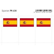 Lindner 638 España Etiquetas adhesivas 24 x 38 mm pqte 6