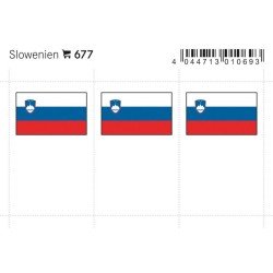 Lindner 677 Eslovenia Etiquetas adhesivas 24 x 38 mm pqte 6 Lindner 677 Eslovenia Etiquetas adhesivas 24 x 38 mm pqte 6