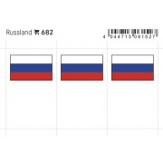 Lindner 682 Rusia Etiquetas adhesivas 24 x 38 mm pqte 6 