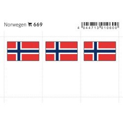 Lindner 669 Noruega Etiquetas adhesivas 24 x 38 mm pqte 6 Lindner 669 Noruega Etiquetas adhesivas 24 x 38 mm pqte 6